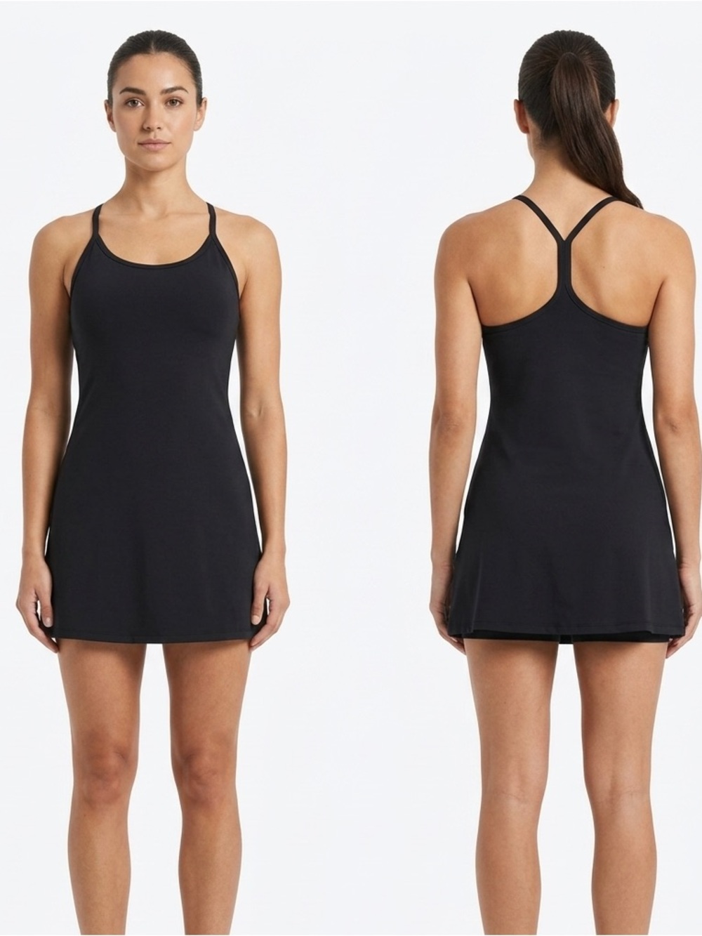 Kyodan Black Athletic Dress Large Racerback Performance Activewear